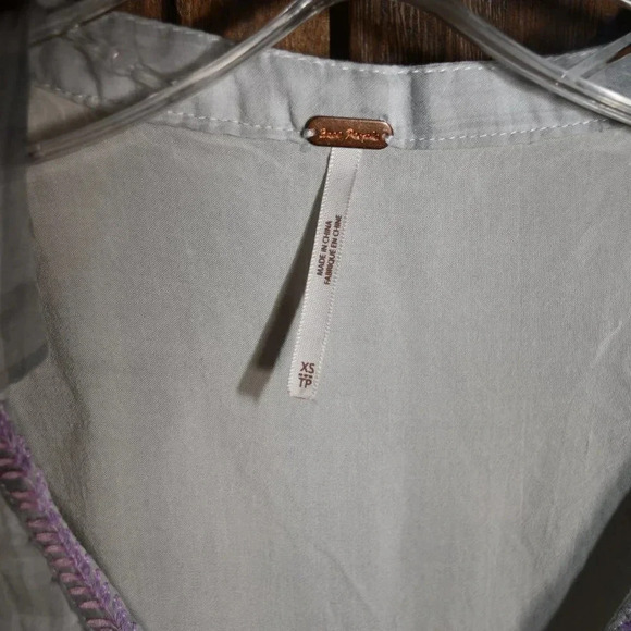 Free People Run With Me Cotton Plaid Mini Dress - Picture 7 of 8